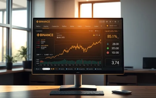 Binance exchange liquidity dashboard showing Bitcoin supply metrics and market depth charts in 2026.