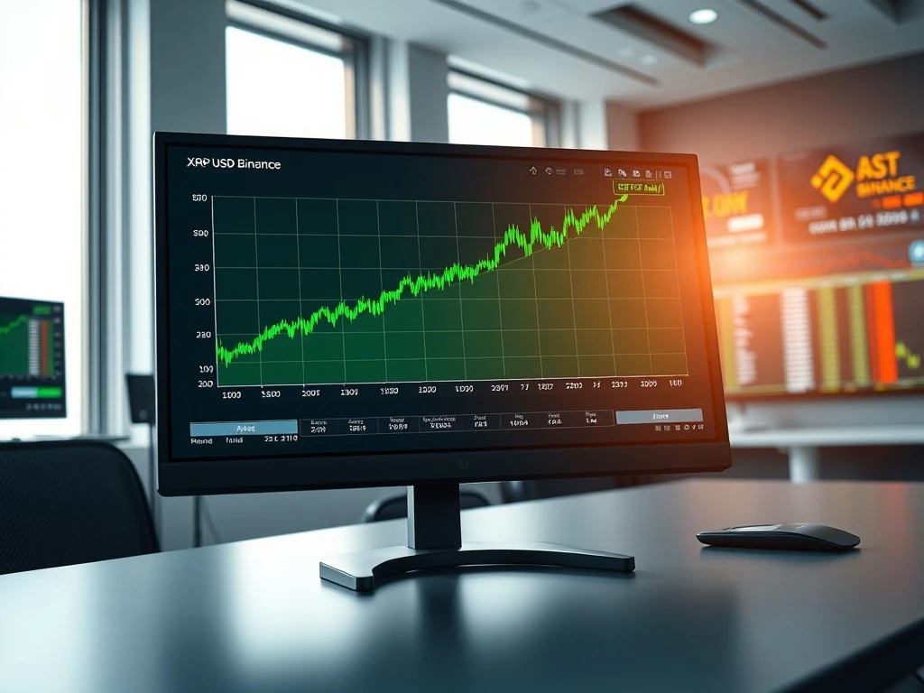 Binance trading chart showing XRP price pattern similar to 2021 rally that sent cryptocurrency from $1.60 to $3.65