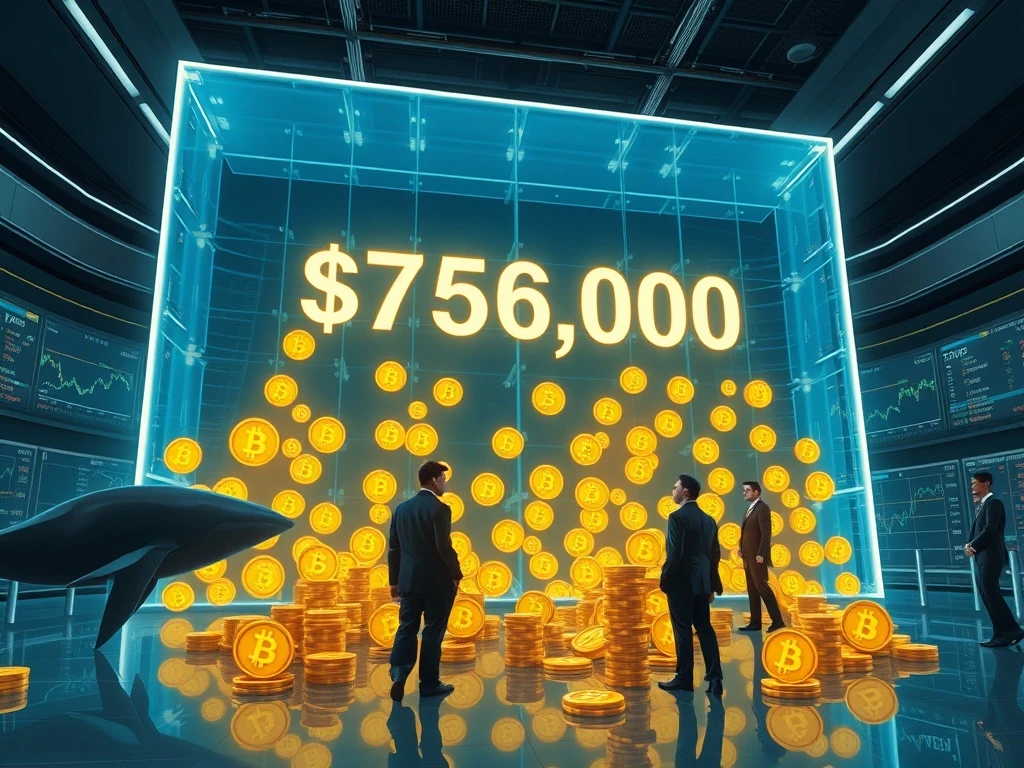 Bitcoin faces $75K resistance wall as whales and institutions accumulate cryptocurrency assets