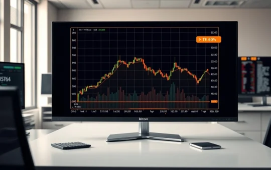 Bitcoin price chart showing bear trend and critical resistance trendline in financial analysis context
