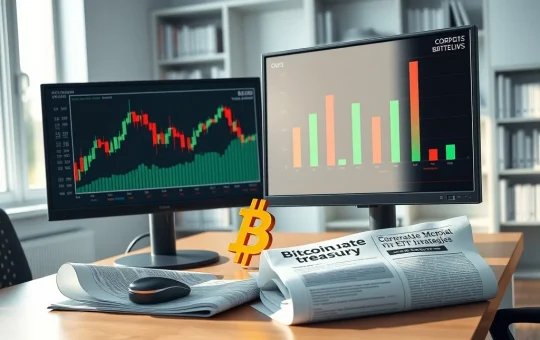Bitcoin ETF flows and corporate treasury analysis showing market stabilization between $60K and $70K