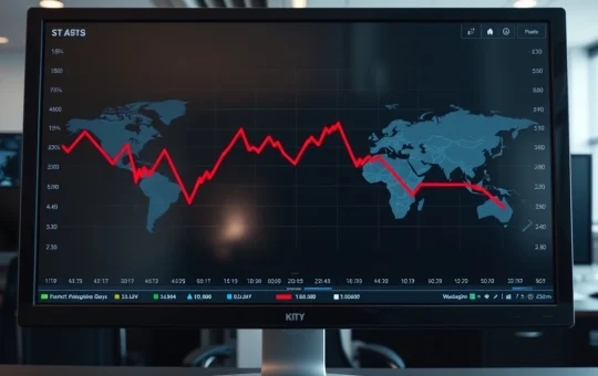 Analysis of Bitcoin price crash showing market volatility and geopolitical factors on trading chart.