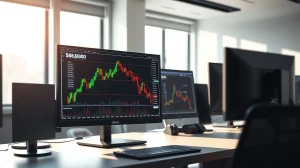 Bitcoin price chart analysis showing market volatility and trading signals below $66,000 level