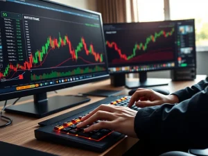 Analyst monitoring critical Bitcoin price levels and support zones on a trading chart in March 2026.