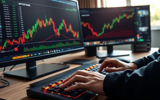 Analyst monitoring critical Bitcoin price levels and support zones on a trading chart in March 2026.