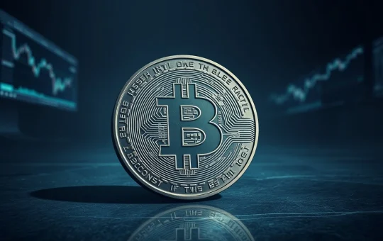 Bitcoin price warning analysis showing digital coin with cracked surface symbolizing market uncertainty