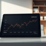 Analysis of Bitcoin price volatility compared to Tesla and Nvidia stocks on a financial chart.