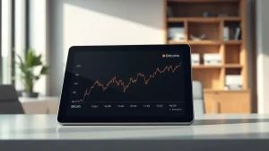 Analysis of Bitcoin price volatility compared to Tesla and Nvidia stocks on a financial chart.