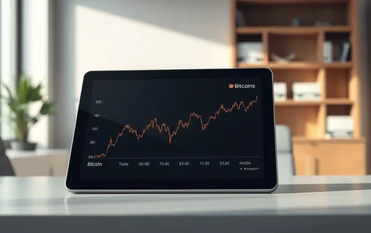 Analysis of Bitcoin price volatility compared to Tesla and Nvidia stocks on a financial chart.