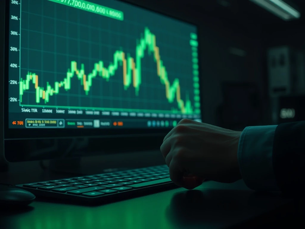 A Bitcoin whale's trading desk showing a live chart as BTC price breaks above $71,000.