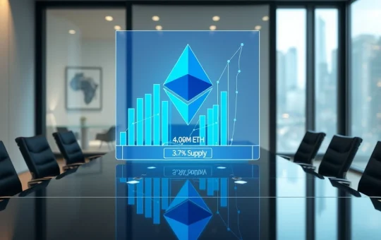 Tom Lee and BitMine's strategy to accumulate 5% of Ethereum's total supply visualized as corporate data.