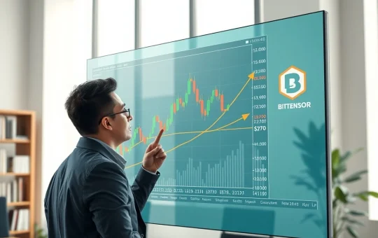 Analyst studies Bittensor TAO price chart showing Adam and Eve pattern targeting $270 surge.