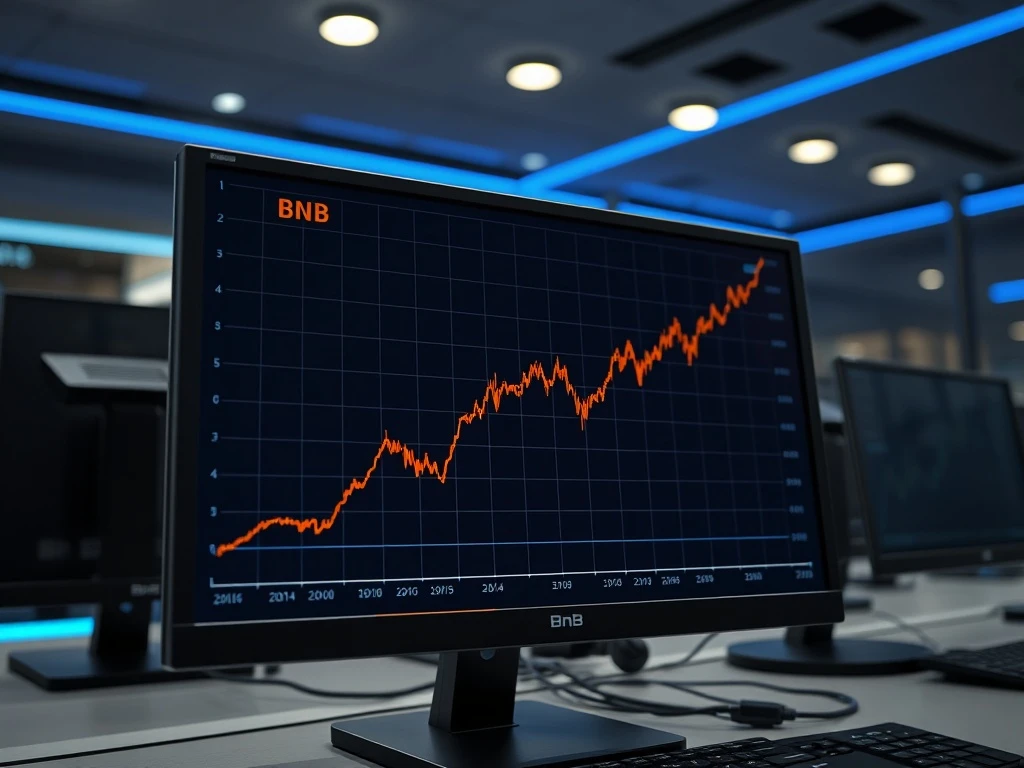 BNB price chart analysis showing rising futures volume and the $1000 target.