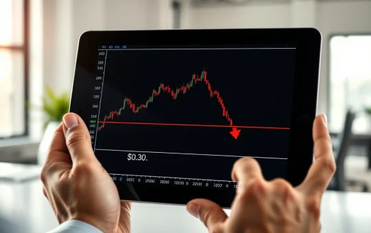 Analysis of Cardano ADA cryptocurrency price chart struggling at $0.30 resistance level