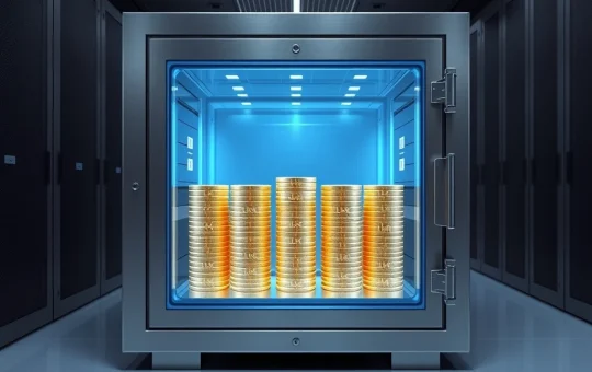 Chainlink LINK token digital vault representing 100% token-aligned incentives structure