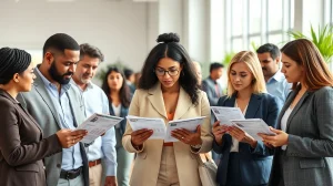 Voters discussing cryptocurrency policy at community meeting about pro-crypto midterm candidates