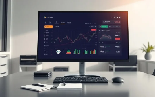 Professional trading desk monitoring cryptocurrency exchange listings and Bitcoin market data in 2026.