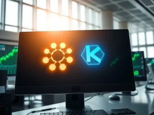 Polkadot and Kaspa cryptocurrency logos rising on a trading terminal during the 2026 market resurgence.