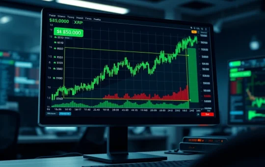 Analysis of today's cryptocurrency market rally showing Bitcoin and XRP price surge on a trading chart.