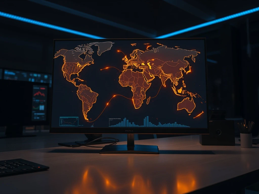 Real-time global crypto market data visualization showing transaction surge on March 5, 2026.