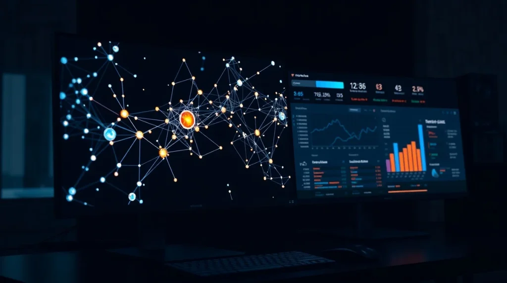Professional analysis of crypto presale trends and tokenomics on a digital screen.