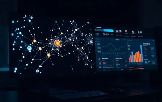 Professional analysis of crypto presale trends and tokenomics on a digital screen.