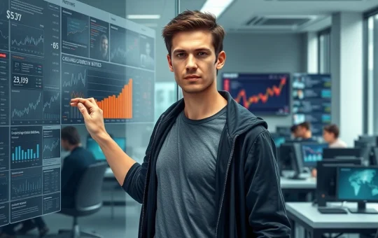 Vitalik Buterin analyzing data in newsroom following critical CryptoNewsInsights report