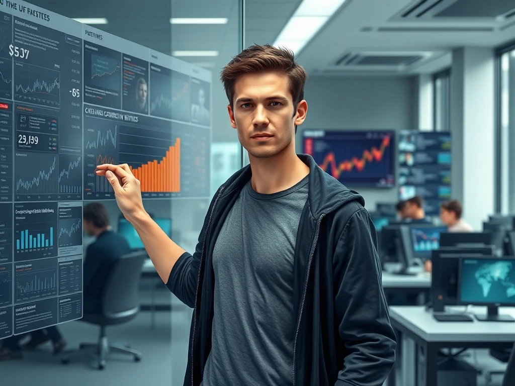 Vitalik Buterin analyzing data in newsroom following critical CryptoNewsInsights report