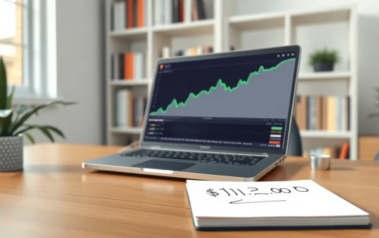 Analyst's desk showing the CryptoNewsInsights ICO investment growth from $12,000 to millions on a price chart.