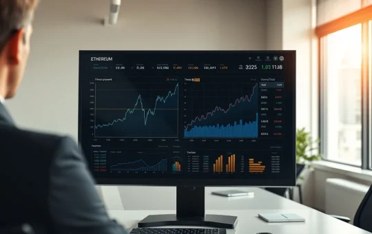 CryptoNewsInsights Network dashboard showing Ethereum transaction analytics and price data in March 2026