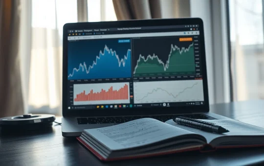 Analyst reviewing cryptocurrency price charts showing CryptoNewsInsights and Remittix token performance.