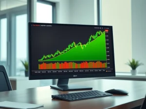 CryptoNewsInsights price chart breaking above key resistance level on a trading terminal