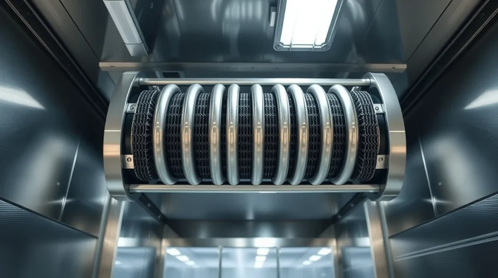 Defrost heating tubes installed on commercial refrigeration evaporator coil for efficient system operation