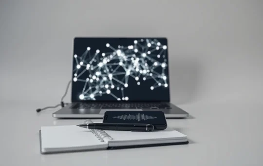 Editorial image of a blockchain visualization for the Ertiqah Contextli token presale announcement.