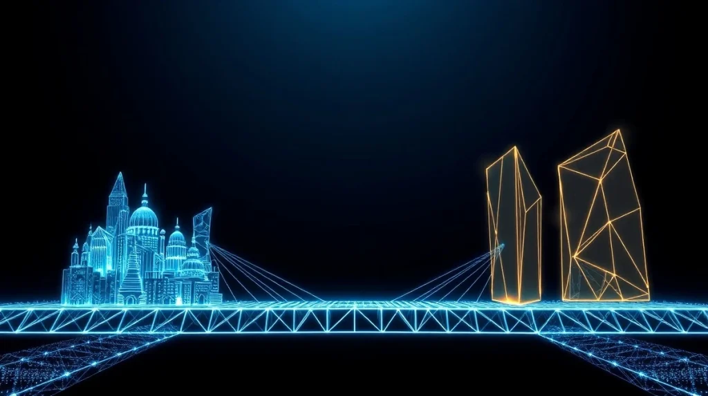 Essential cross-chain bridges connecting different blockchain networks for seamless digital asset transfer.