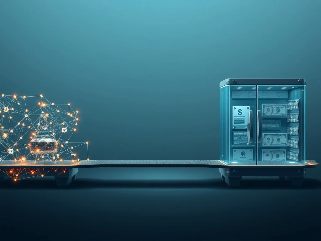 EvoCash crypto-to-fiat bridge architecture connecting blockchain networks to traditional banking systems