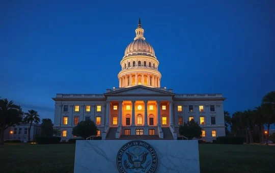 Florida State Capitol building following passage of landmark stablecoin regulation bill.