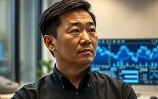 Changpeng Zhao, Binance founder, in a professional setting following Forbes net worth report dispute.