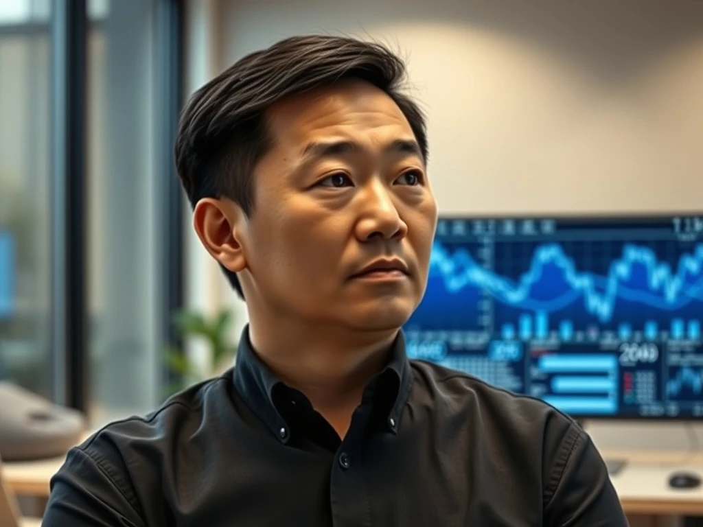 Changpeng Zhao, Binance founder, in a professional setting following Forbes net worth report dispute.