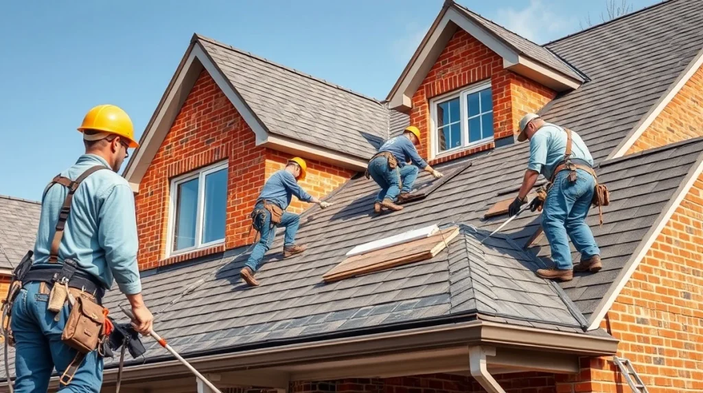 Fort Tex Metals & Roofing crew performing a residential roof replacement in North Texas.
