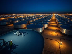 G7 strategic petroleum reserve facility during emergency oil release consideration