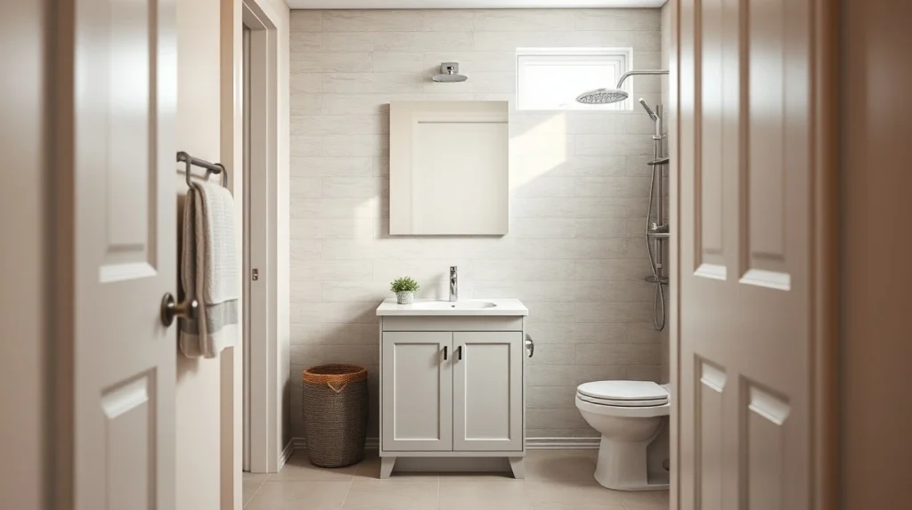 Modern bathroom renovation in a Greeley home showing increased property value through quality remodeling.
