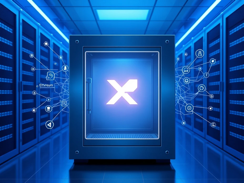 Secure institutional digital vault for wrapped XRP (wXRP) custody across multiple blockchain networks