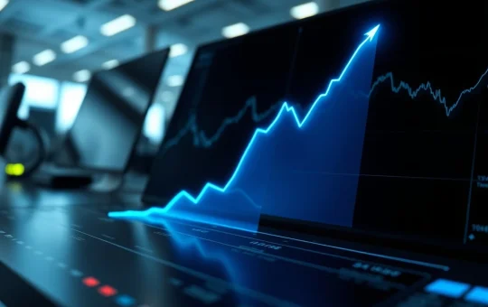 Visualization of the HIP-3 cryptocurrency's record-breaking $720 million weekend trading volume surge.