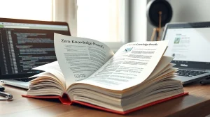 Charles Hoskinson's free zero-knowledge proofs guide book open on a developer's desk.
