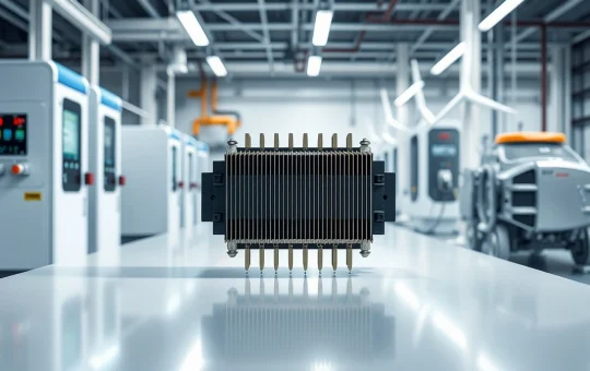 Insulated Gate Bipolar Transistor module powering electric transport and renewable energy systems.