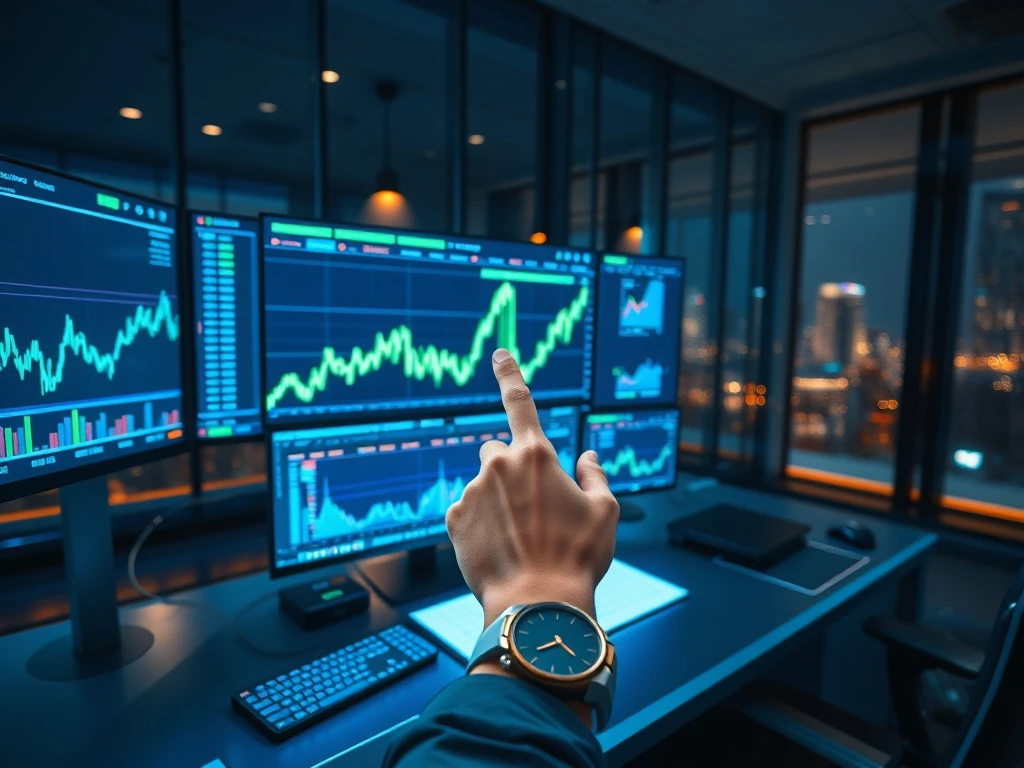 Institutional crypto buying and whale accumulation analysis showing trading desk with cryptocurrency price charts