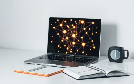 Analytical workspace showing a blockchain network visualization related to the Ionix Chain presale.