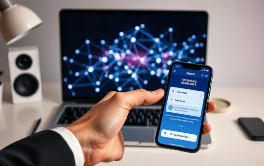 Ionix Chain IONX token presale investment interface on a digital screen.