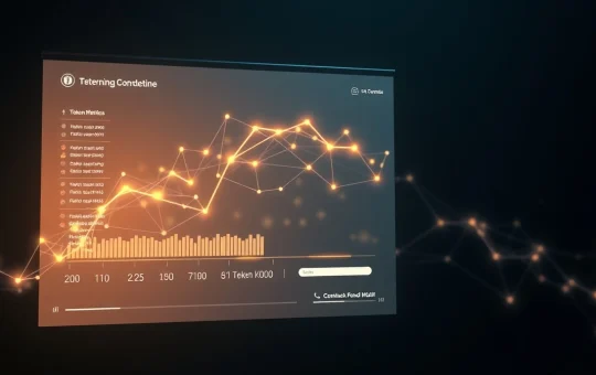 IONIX Chain IONX token presale progress and blockchain visualization